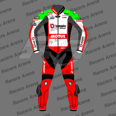 Alex Lowes Kawasaki WSBK 2026 Motorcycle Leather Race Suit Front