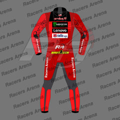 Alvaro Bautista Ducati SBK 2024 Motorcycle Track Race Suit Back