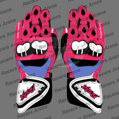 Enea Bastianini Ducati MotoGP 2022 Motorcycle Leather Race Gloves