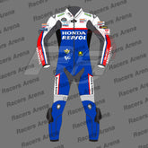 Luca Mrini Honda Repsol British GP 2024 Motorcycle Leather Race Suit Front