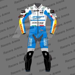 Marc Marquez Ducati British GP 2024 Motorcycle Race Leather Suit Front