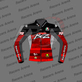Marco Bezzecchi MotoGP 2024 Winter Test Motorcycle Leather Race Jacket Front