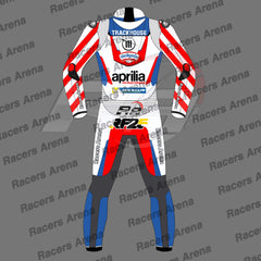 Raul Fernandez Aprilia MotoGP 2024 Motorbike Leather Race Suit Back