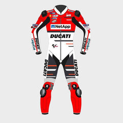 Andrea Dovizioso Ducati MotoGP 2018 Leather Suit Front