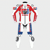 Kevin Schwantz Pepsi Suzuki Race Leather Suit Front