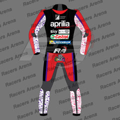 Aleix Espargaro Aprilia MotoGP 2022 Motorcycle Leather Racing Suit Back