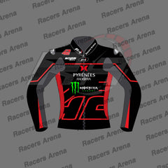 Alex Rins LCR Honda 2023 Winter Test Motorcycle Leather Racing Jacket Front