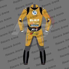 BMW Motorbike Leathers Toprak Razgatlioglu Winter Test 2024 Motorcycle Suit Back