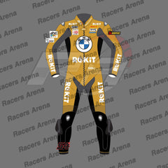 BMW Motorbike Leathers Toprak Razgatlioglu Winter Test 2024 Motorcycle Suit Front