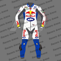 Brad Binder Red Bull White British GP 2024 Racing Leather Suit Front