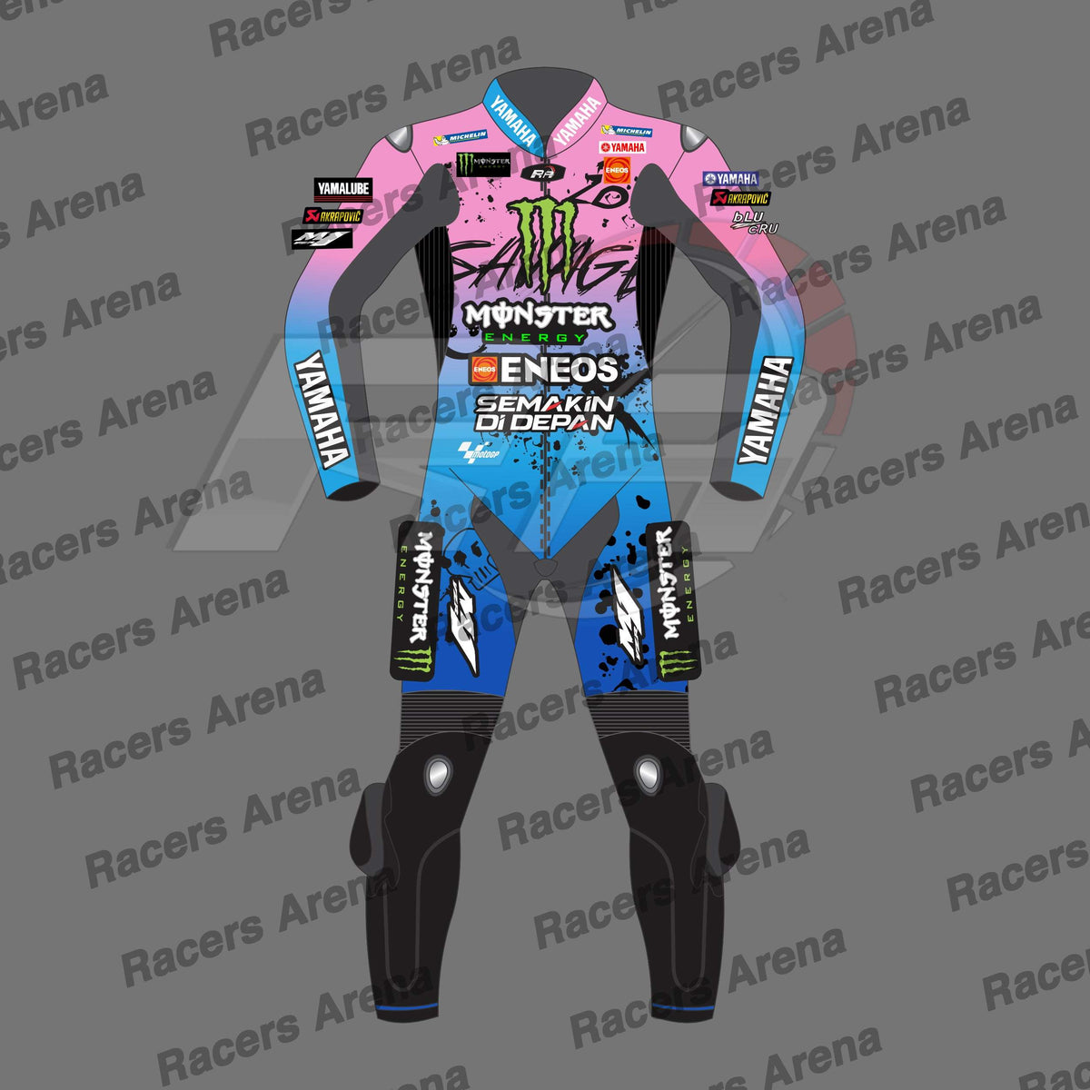 法比奥·夸塔拉罗 Yamaha 法国大奖赛 2024 摩托车皮革赛车服