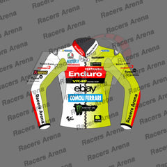 Fabio Di Giannantonio Pertamina Enduro VR46 Racing Team 2024 Motorcycle Leather Race Jacket Front