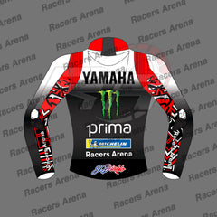 Fabio Quartararo MotoGp 2025 Yamaha Leather Motorcycle Jacket Back