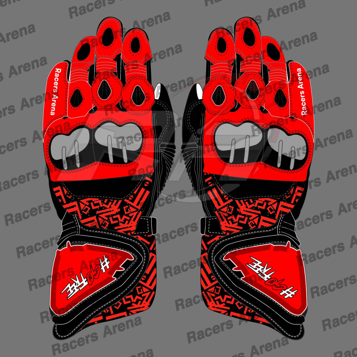 Francesco Bagnaia Ducati MotoGP 2022 Motorbike Leather Race Gloves