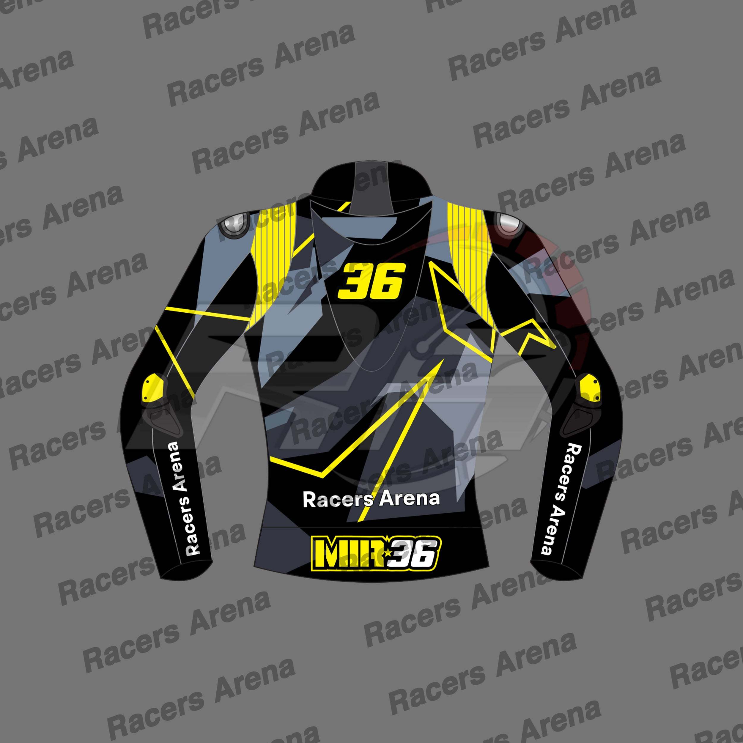 Joan Mir 36 Winter Test 2022 Motorcycle Leather Race jacket Back
