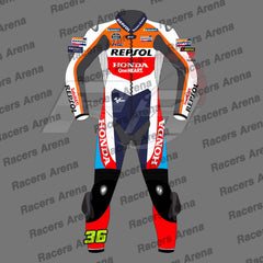 Joan Mir Repsol Honda MotoGP 2024 Motorcycle Leather Race Suit Front