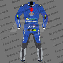 Joan Mir Team Suzuki MotoGP 2022 Motorbike Leather Race Suit Back