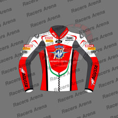 MV Agusta Reparto Corse Leather Race Jacket Front