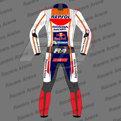 Marc Marquez Honda Repsol MotoGP 2022 Motorcycle Leather Race Suit Back