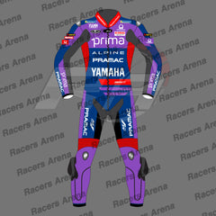 Miguel Oliveira Yamaha Pramac Motogp Motobike Leather Race Suit 2025 Front