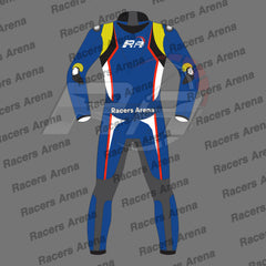 Racers Arena Apex Velocity Motorcycle Race Leather Suit Back