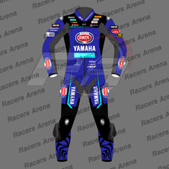 Xavi Vierge Yamaha WSBK 2026 Motorcycle Leather Race Suit Front